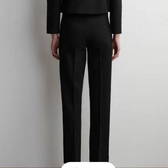 COS Pants - COS Fluid Tailored Black Trousers NWT Size 44 Minimal Wide Leg Pants